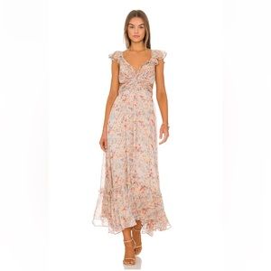 Open-back Floral Flowy Maxi Dress